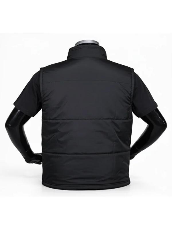 Kışlık Mikro Yelek İçi Polarlı Siyah